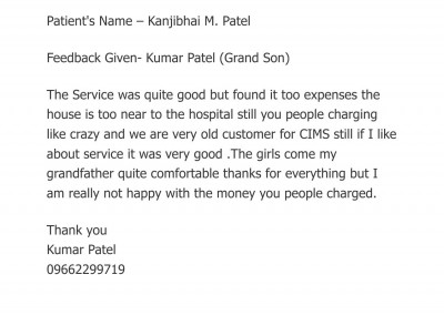 Testimonial_Kanjibhai M Patel